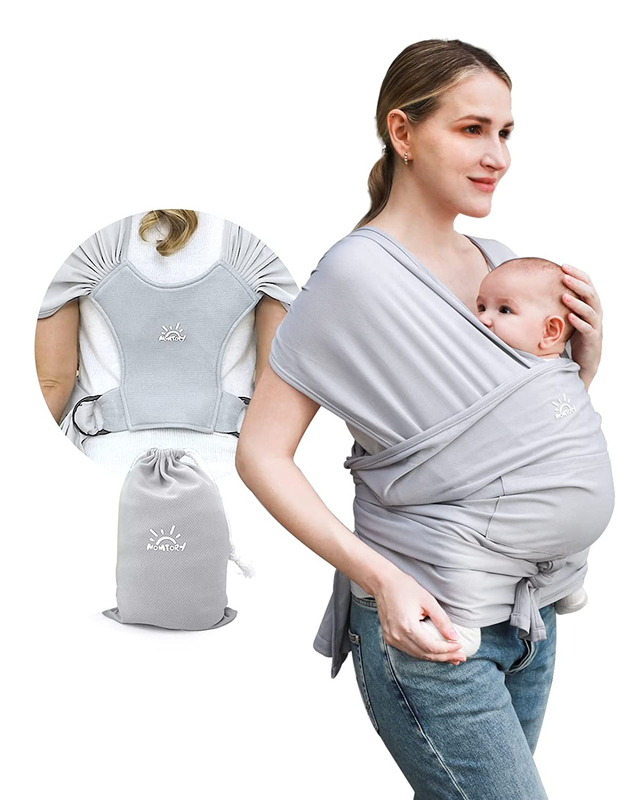 Baby Wraps Carrier/ Sling for Newborn to Toddler, Breathable and Hands Free, Adj