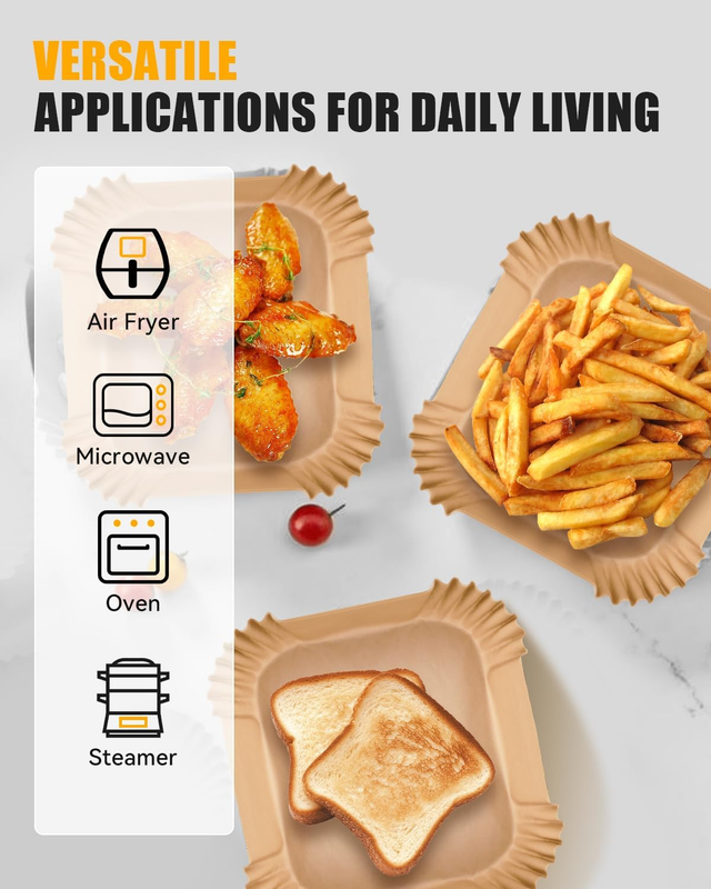 130PCs Air Fryer Liners Disposable for Ninja DoubleStack 2-Basket Air Fryer SL20