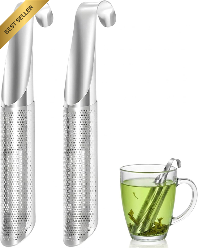 Tea Infuser, 2 Pack, 304 Stainless Steel, Long Handle | This Stainless Steel Tea