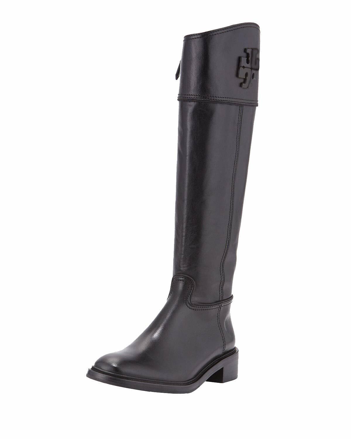 black tory burch riding boots