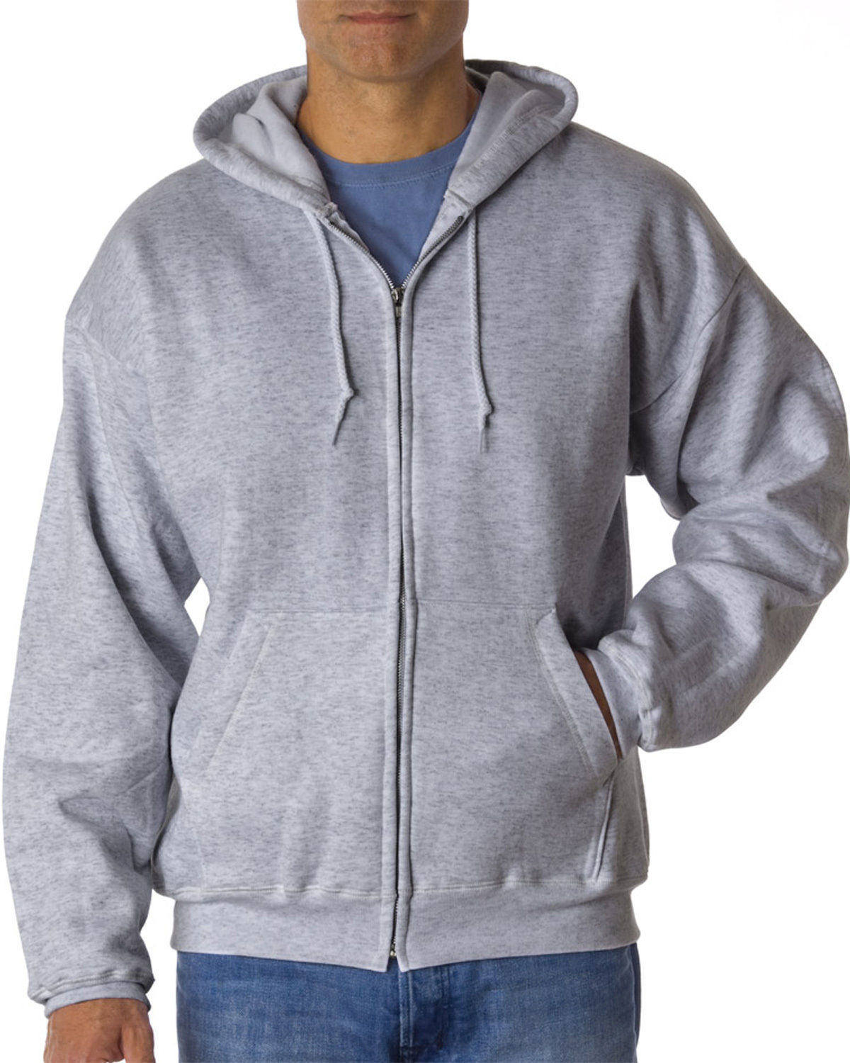 Hanes Men's Size S-XL, 2XL, 3XL, XXL, XXXL, Full Zip-Up Hooded ...