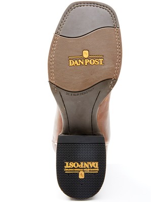 Pre-owned Dan Post Men's Dark Western Performance Boot - Broad Square Toe - Dp4960