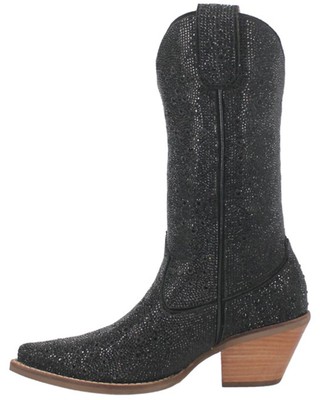 Pre-owned Dingo Women's Dollar Western Boot - Pointed Toe - Di570-black 8 M