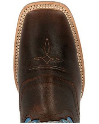 Pre-owned Durango Men's Rebel Pro Buckaroo Western Performance Boot Broad Square Toe Brown