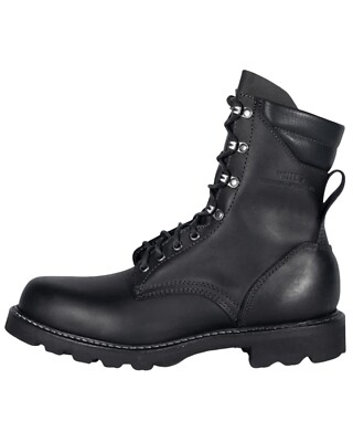 Pre-owned Whites White's Boot Men's Hillyard 8&quot; Lace-up Work Boot - Soft Toe - H7865-blk