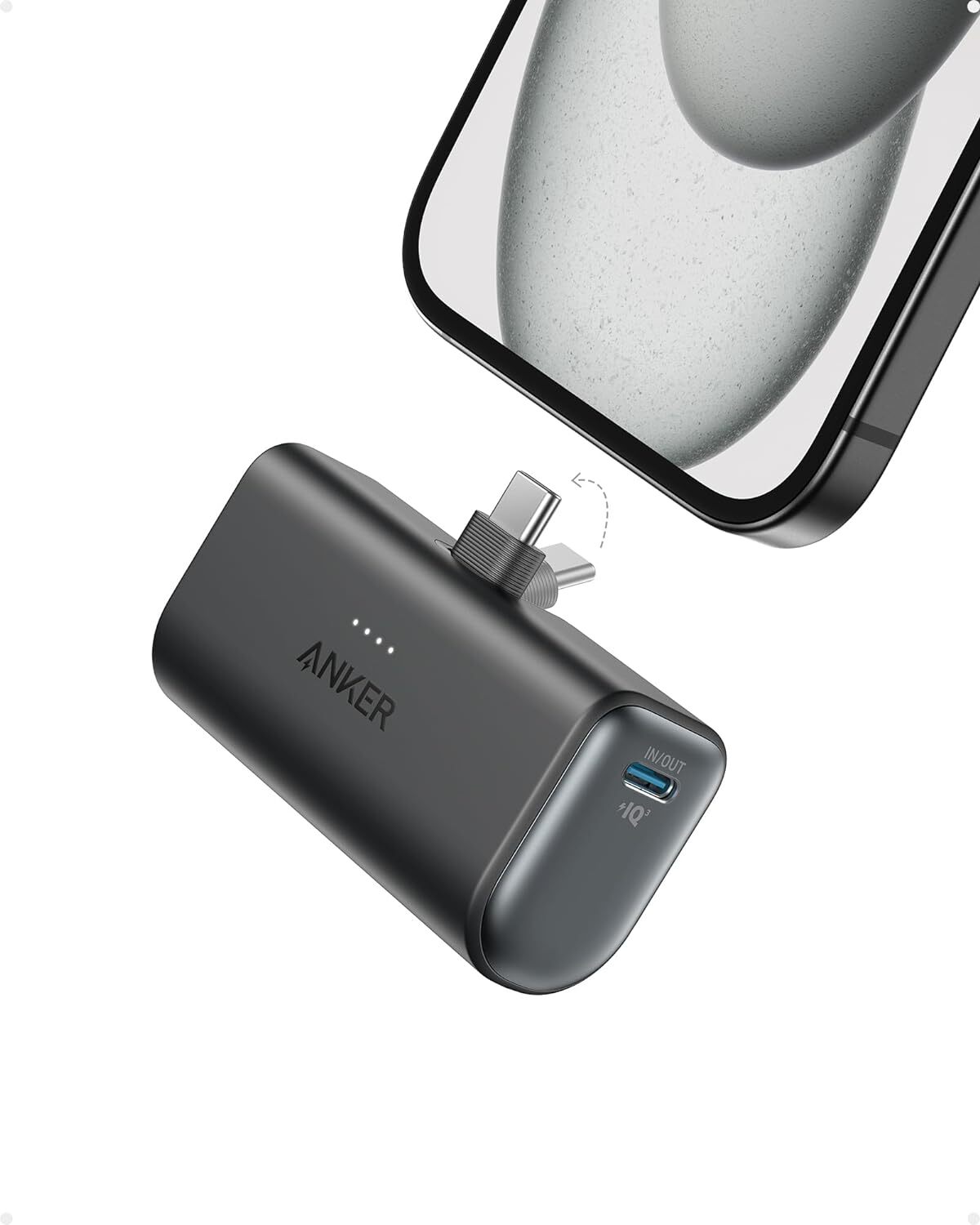 Anker Nano Power Bank 5000mAh Mini Battery Built-in USB C