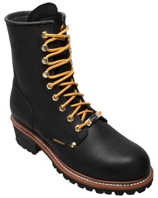 Ad Tec Men's 9" Waterproof Logger Work Boot - Soft Toe - 1439WP