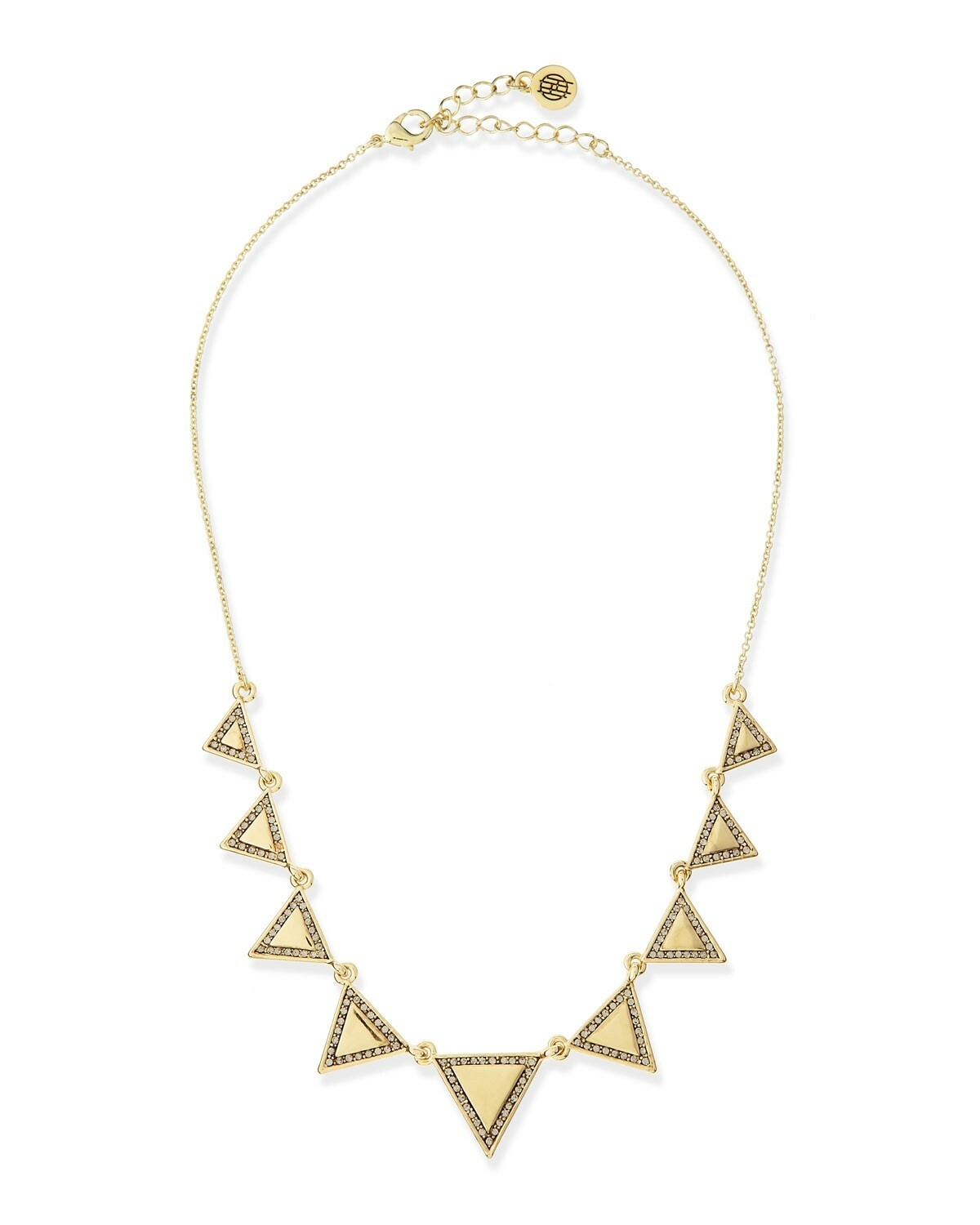 House of Harlow 131627 Women's Athena Crystal Triangle Collar Necklace