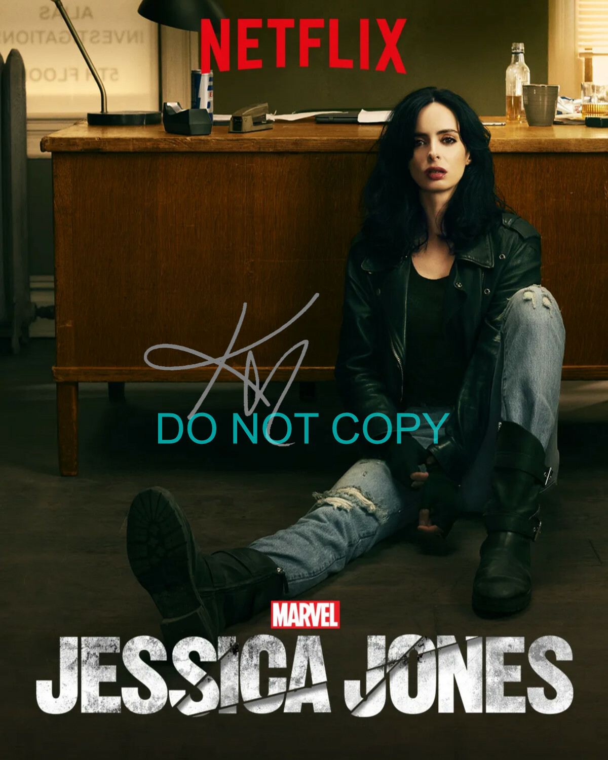 クリステン・リッター直筆サイン入り超大型写真…ジェシカ・ジョーンズ クリステン・リッター直筆サイン入り超大型写真…ジェシカ