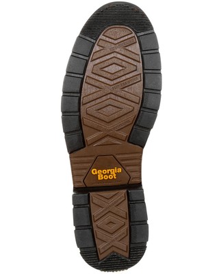 Pre-owned Georgia Boot Men's Carbo-tec Lt Waterproof Work Boot - Composite Toe - Gb00239 In Brown