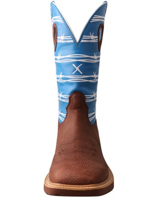 Pre-owned Twisted X Men's Cellstretch Western Work Boot - Alloy Toe - Mxba001 In Red