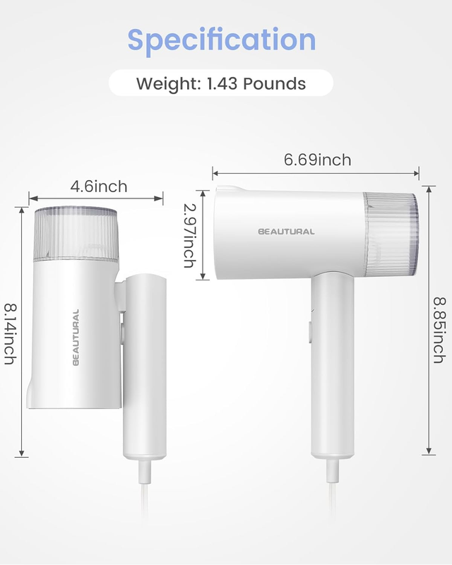 Steamer for Clothes, Foldable Handheld Clothing Wrinkles Remover for Garments, 3