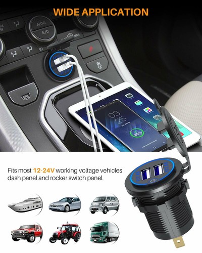 Details about 5V4.2A 2 USB Charger Power Adapter Outlet Car Cigarette Lighter Socket WSwitch Details about 5V4.2A 2 USB Charger Power Adapter Outlet Car Cigarette Lighter Socket WSwitch
