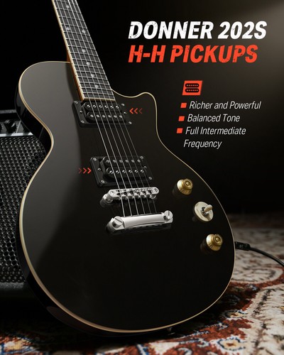 Donner エレキギター サンバーストDL-124 Amazon.com: Donner 39 Inch LP Electric Guitar Solid Body