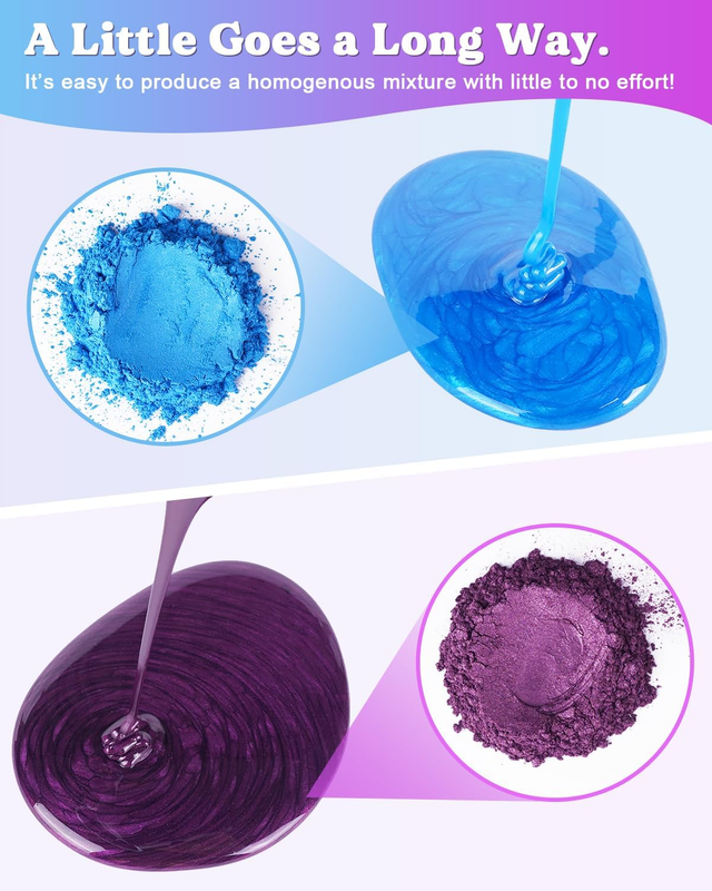 36 Colors Mica Powder, Mica Pigment Powder for Epoxy Resin/UV Resin, Natural Col