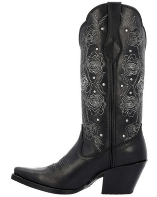 Pre-owned Durango Women's Crush Rosewood Western Boot - Snip Toe - Drd0452 In Black