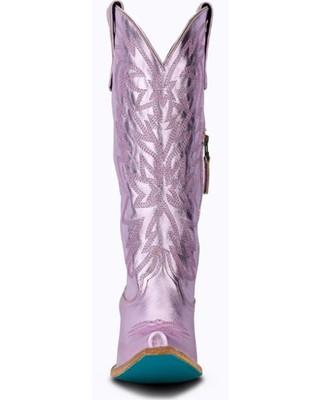 Pre-owned Lane Women's Smokeshow Metallic Tall Western Boot - Snip Toe - Lb0526h 11 M