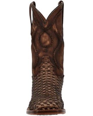 Pre-owned Dan Post Men's Stanley Western Performance Boot - Broad Square Toe - Dp4903 In Brown