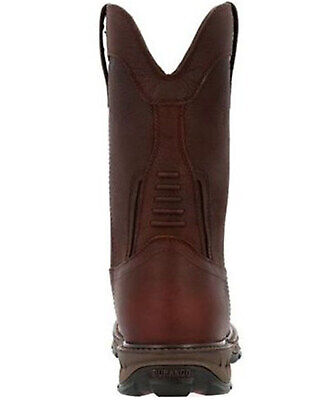 Pre-owned Durango Men's Maverick Wellington Waterproof Western Work Boot Composite Toe - In Brown