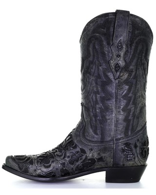 Pre-owned Corral Men's Exotic Alligator Western Boot - Snip Toe - A4116 In Black