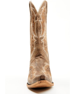 Pre-owned Dan Post Men's Racer Tall Western Boot - Snip Toe - Dp7013 11 Ee In Brown