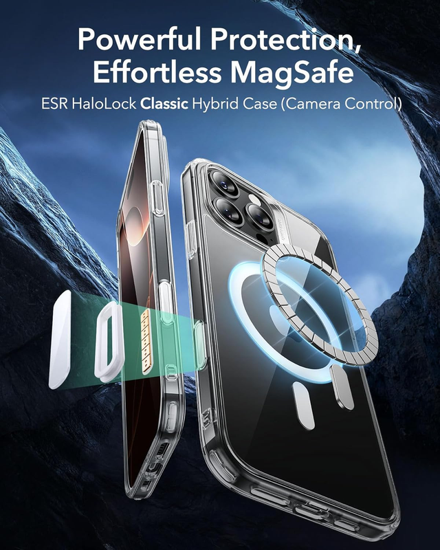 for iPhone 16 Pro Case, Camera Control, Compatible with MagSafe, Shockproof Mili