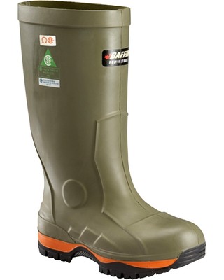 Pre-owned Baffin Men's Ice Bear (stp) Winter Safety Boot - Composite Toe - 5157-0000 In Green