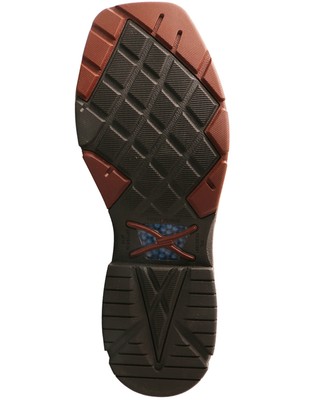 Pre-owned Twisted X Men's Cellstretch Western Boot - Broad Square Toe - Mxb0002 In Brown