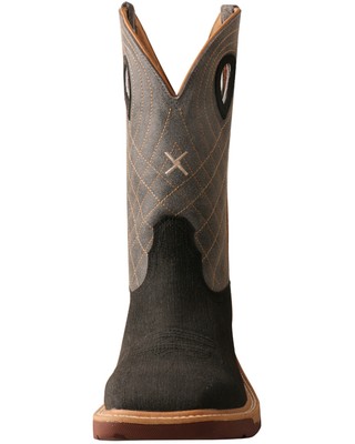 Pre-owned Twisted X Men's Cellstretch Western Boot - Broad Square Toe - Mxb0002 In Brown