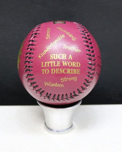 BASEBALL ~ Worlds Greatest Dad ~ New Encased Baseball Free Shipping #866