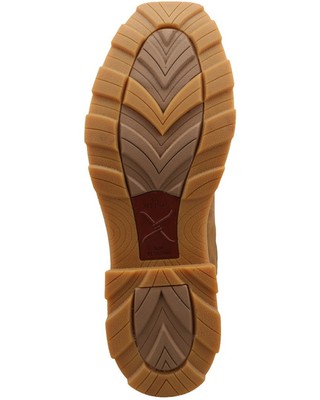 Pre-owned Twisted X Men's 9" Ultralite X&trade; Waterproof Work Boot Toe - Mulw001 In Brown