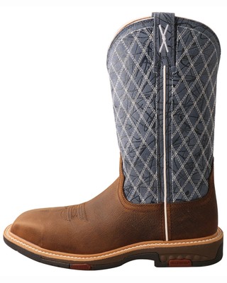 Pre-owned Twisted X Women's Cellstretch Western Work Boot - Composite Toe - Wxbn001 In Brown