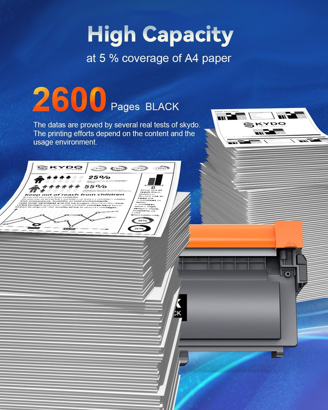 TN660 Toner Cartridge Compatible Replacement for TN 660 TN630 TN-660 TN-630 Work