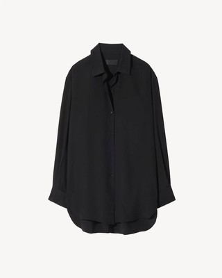 Pre-owned Nili Lotan Women's Julien Shirt In Black - Size P/xs