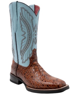 Pre-owned Ferrini Women's Kai Western Boot - Broad Square Toe - 9259361 In Brown