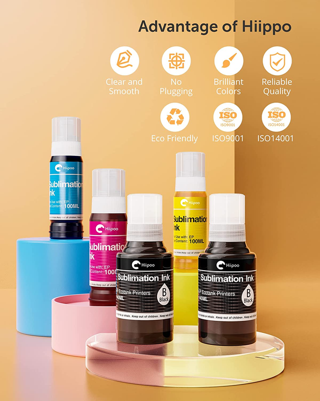 580ML Sublimation Ink for EcoTank Supertank Inkjet Printer ET-2400 ET-2720 ET-27