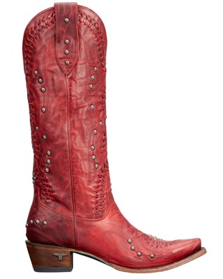 Pre-owned Lane Women's Cossette Western Boot - Snip Toe - Lb0469g In Red