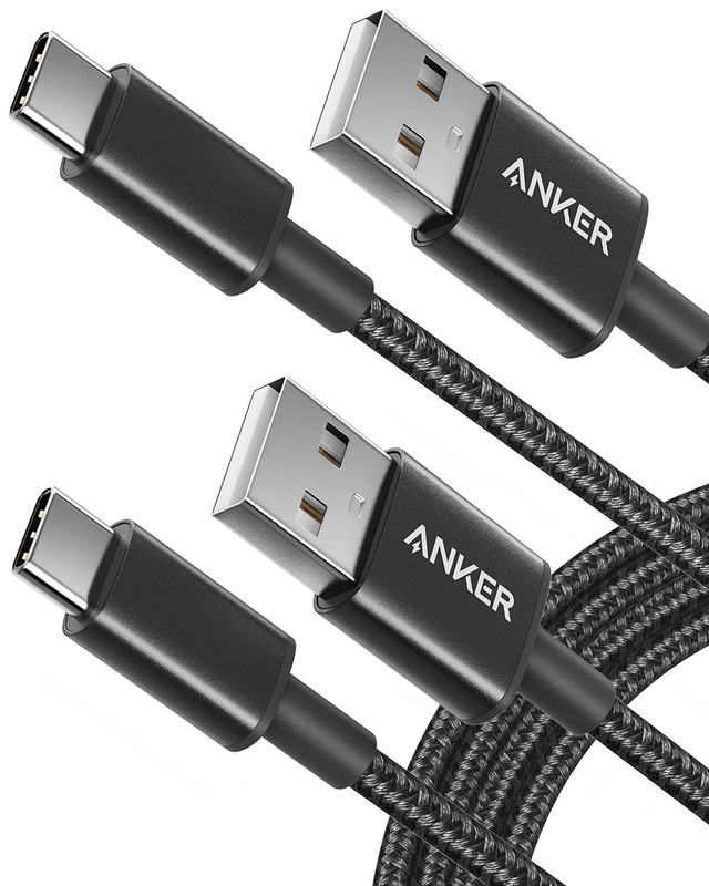 USB Type C Cable, [2-Pack 6Ft] Premium Nylon USB-C to USB-A Fast Charging Type