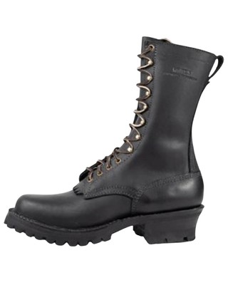 Pre-owned Whites White's Men's Boot Centennial Smokejumper 10" Lace-up Work Round Toe - C409v-blk