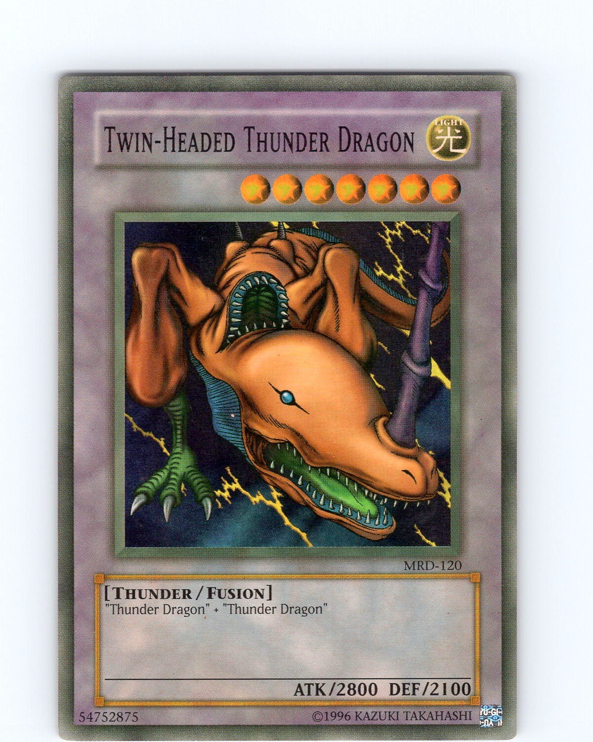 Yu-Gi-Oh Twin-Headed Thunder Dragon MRD-120 Unlimited Super