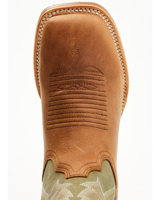 Pre-owned Dan Post Men's Leighton Performance Western Boot - Broad Square Toe Brown 7 D