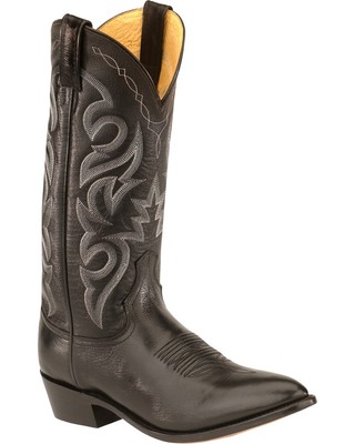 Pre-owned Dan Post Smooth Leather Boot - Round Toe - Dp2110j In Black