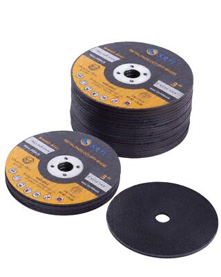 25 Pack 3''x1/16''x3/8'' Cut-off Wheel 3 inch Metal & Stainless Steel Cutting Discs