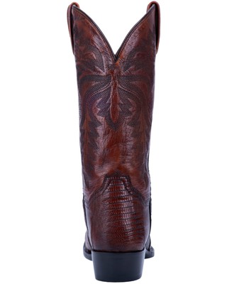 Pre-owned Dan Post Men's Winston Lizard Western Boot - Round Toe - Dp3051r In Brown