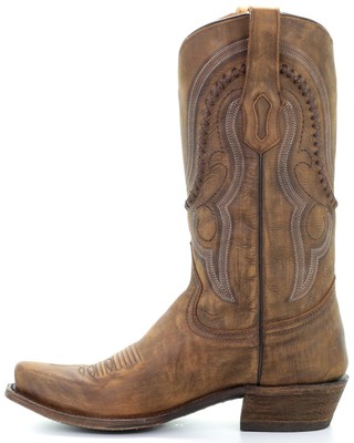 Pre-owned Corral Men's Jeb Western Boot - Snip Toe - A3479 In Gold