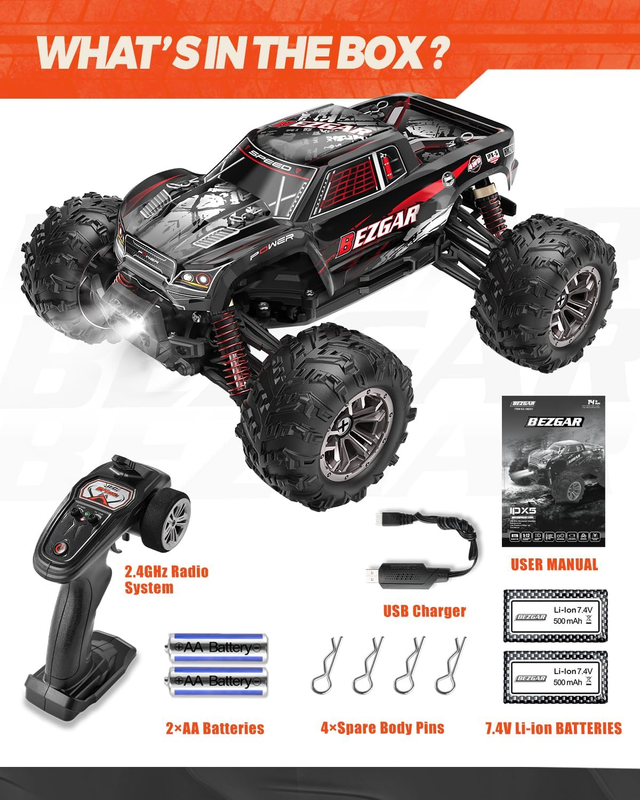 Remote Control Truck-9145 High Speed All Terrains off Road RC Monster Car,More E