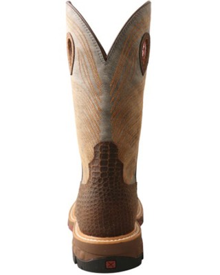 Pre-owned Twisted X Men's Camian Print Work Boot - Nano Composite Toe - Mxbn005 In Brown