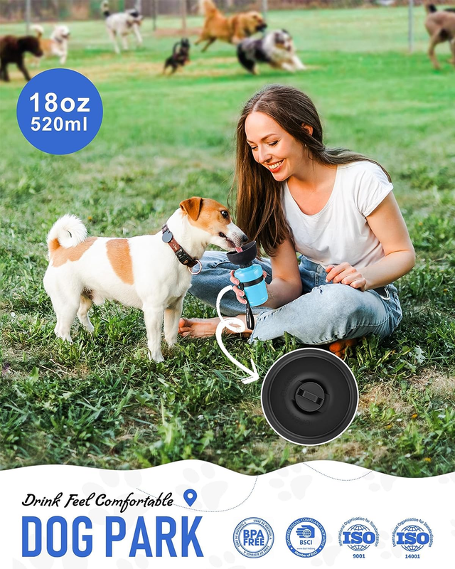 Foldable Portable Dog Water Dispenser Leak Proof Pet W