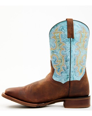 Pre-owned Dan Post Men's Performance Western Boot - Broad Square Toe - Dp80142 In Blue