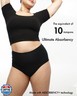 STRAWBERRY WEEKS LEAKPROOF2.0 High Waist Ultimate Absorbency Incontinence Underwear for Women | Holds 10 Tampons | Period Underwear Heavy Flow | Postpartum Leak Proof Panties (XXS/XS, Black)